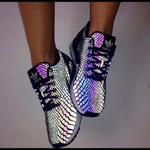 zx flux snakeskin reflective