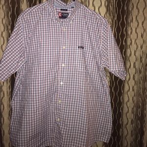 Chaps Men's Short Sleeves Plaid Shirt