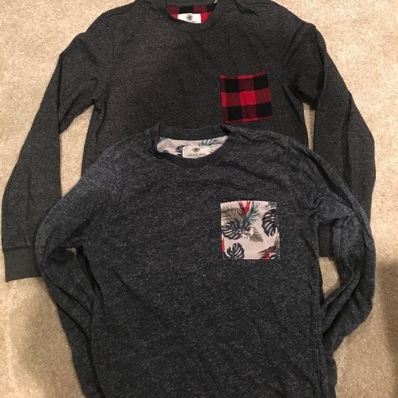 2 On The Byas Long Sleeve Shirts - Picture 1 of 3