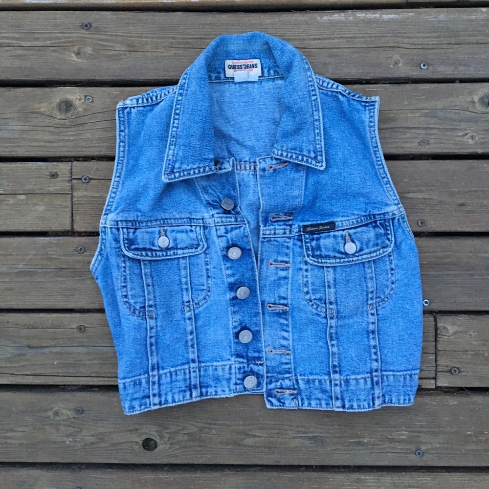 Vintage Jean Vest || Guess