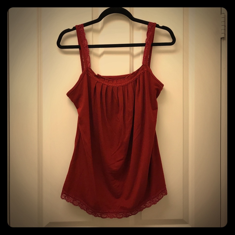 Hillard and Hanson 🥀 Burgundy Sleeveless Cami