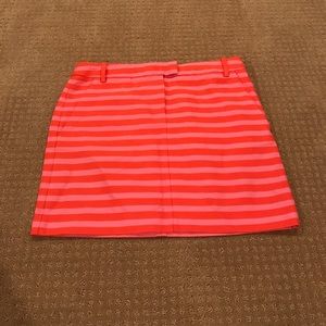 JCrew striped mini skirt