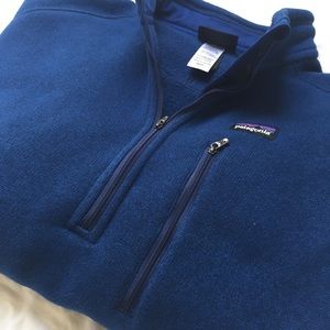 Navy Patagonia Zip Fleece L