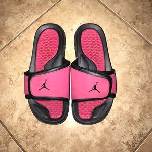 Pink Jordan Slip Ons