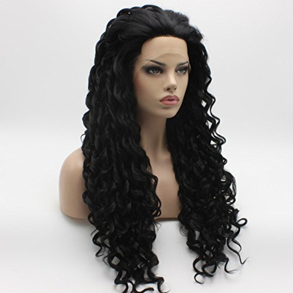 Black Curly Beauty Lacefront Wig 26-28 inches!! - Picture 4 of 7