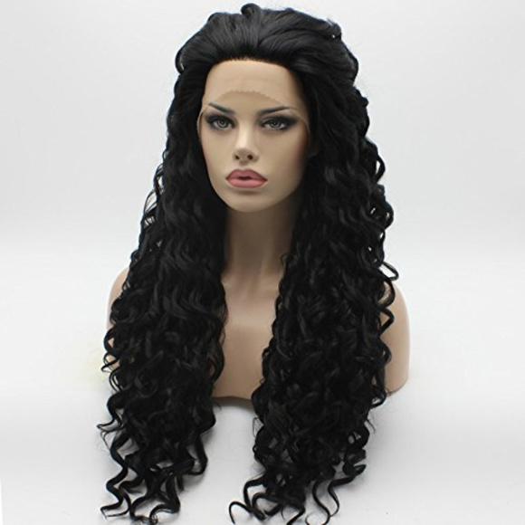 Black Curly Beauty Lacefront Wig 26-28 inches!! - Picture 3 of 7