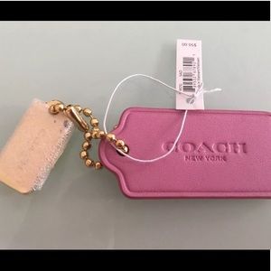 Coach 100%leather and authentic keychain