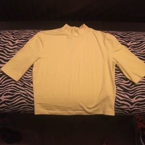 Yellow Forever 21 Crop top