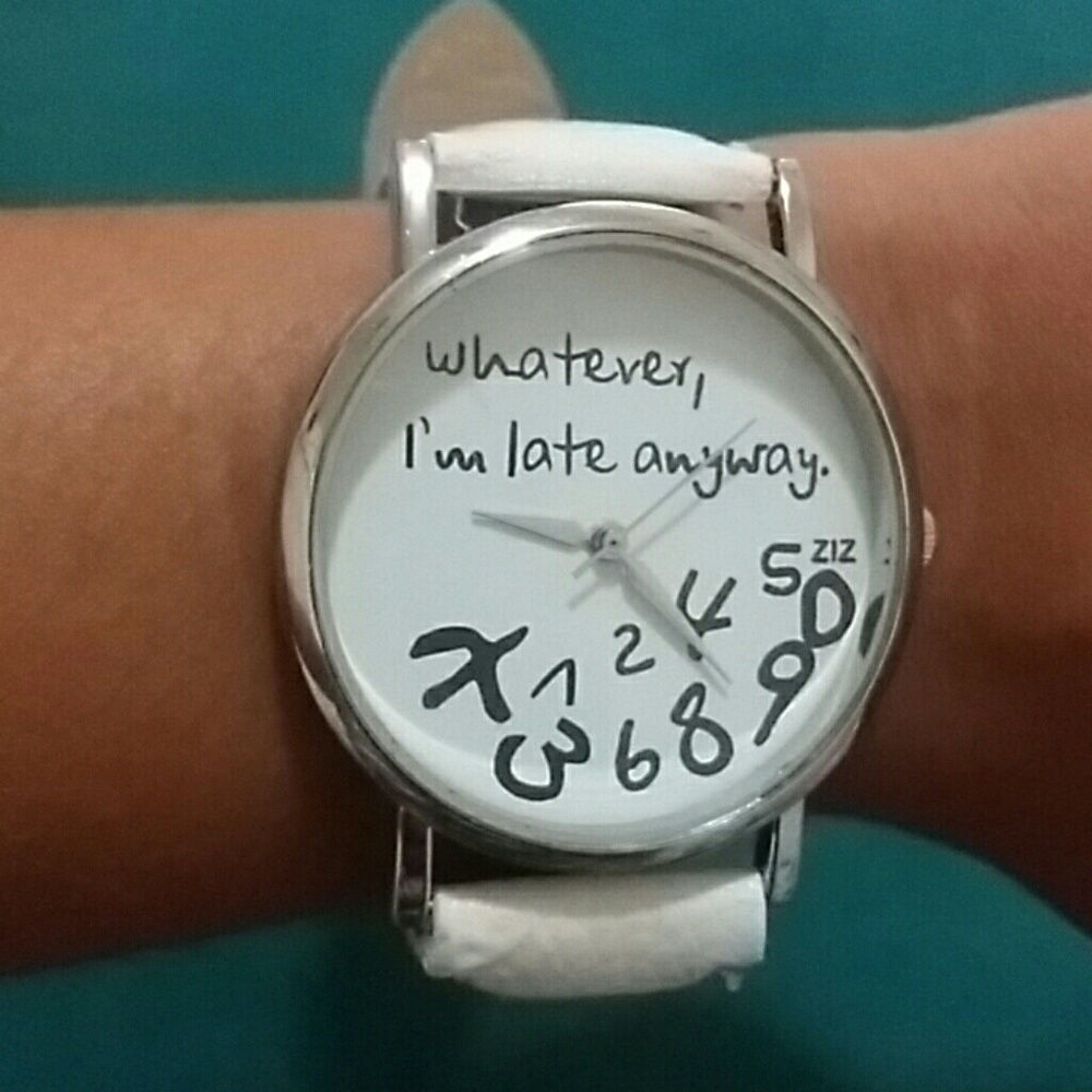 *FINAL PRICE* White novelty watch.