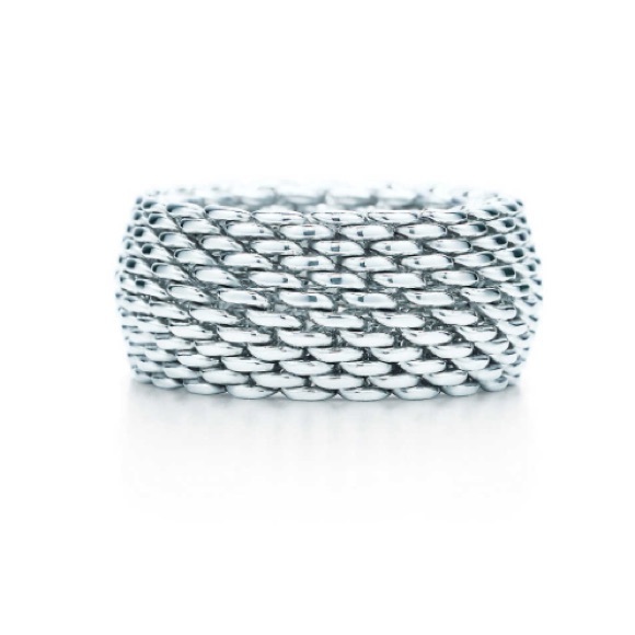 Tiffany & Co. Jewelry - TIFFANY Mesh Sterling Silver Ring. Size 9