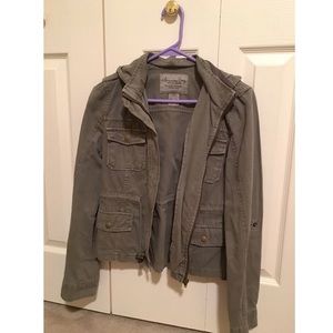 American Rag Mixed Media Military Parka
