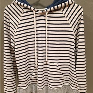 Splendid striped hooded sweatshirt