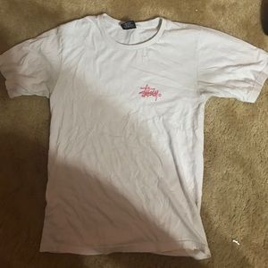 Study pink and white shirt