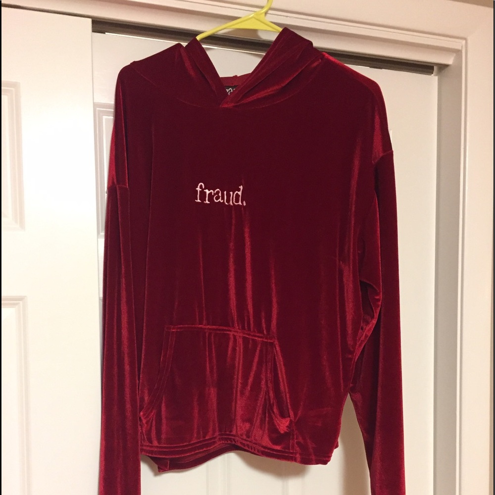Fraud Velvet Long sleeve Women's hoodie