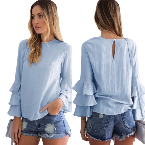 🆕 CAROL Ruffled Blouse - Picture 4 of 8