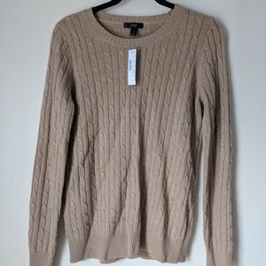 J. Crew Beige Cable Knit Sweater