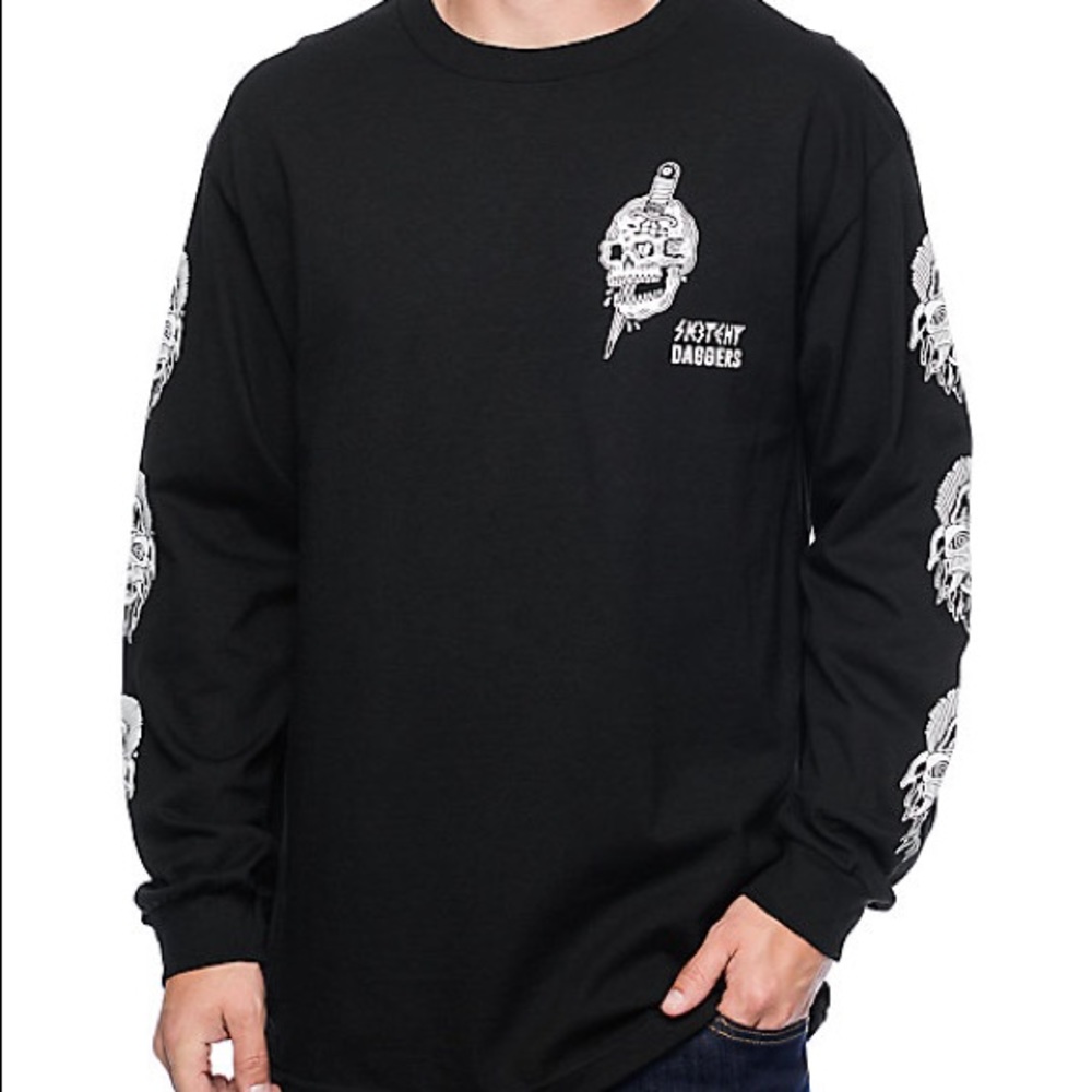 Sketchy tank- dagger long sleeved Tshirt XL