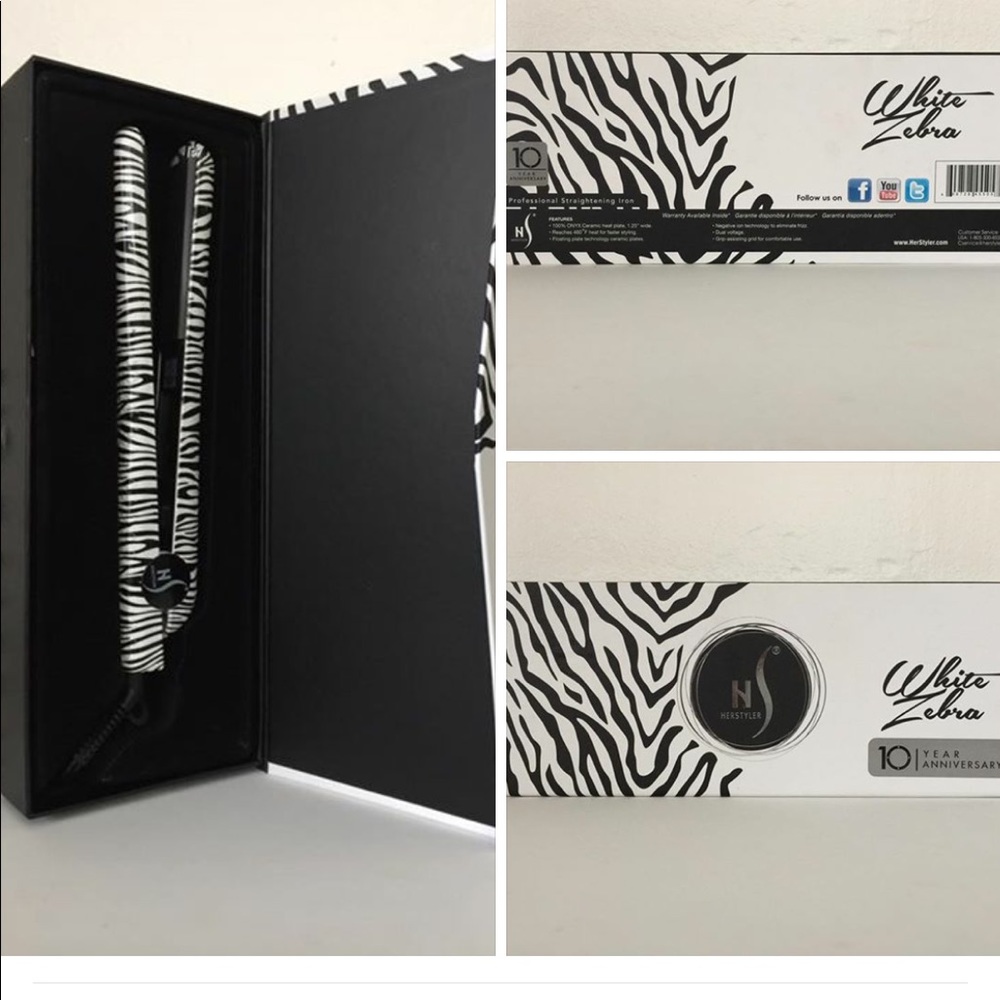 Animal Print Straightening Tool (black and white)