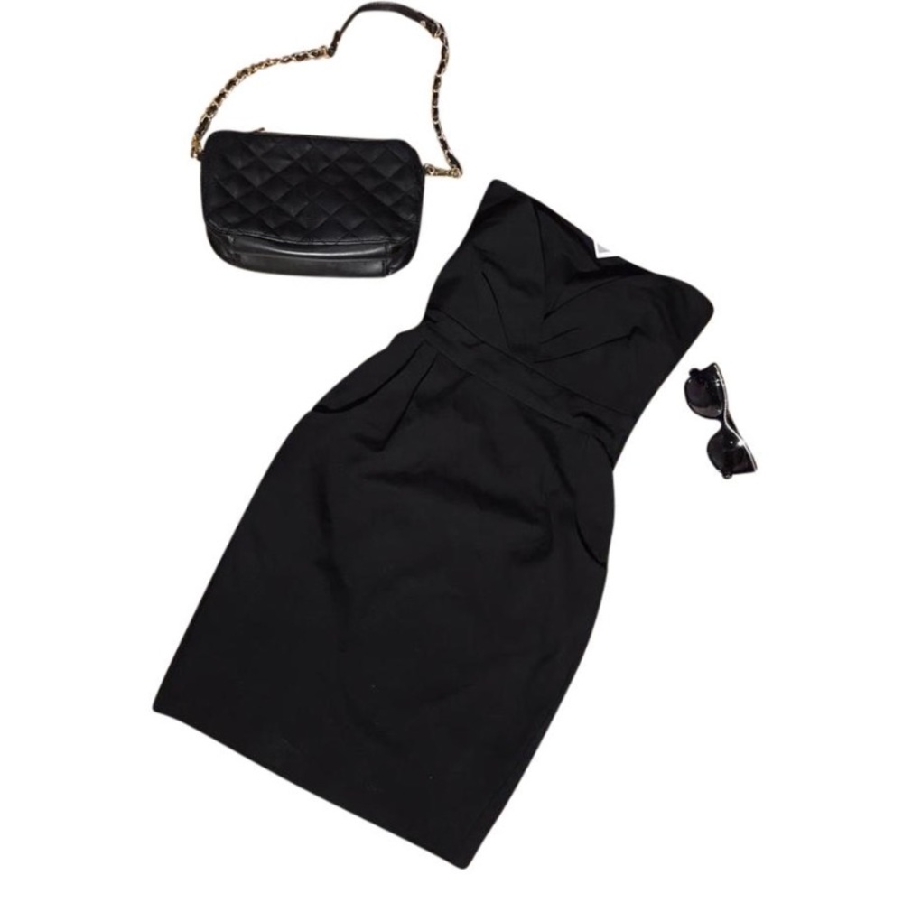 TIFF BY TT BLACK TUBE DRESS