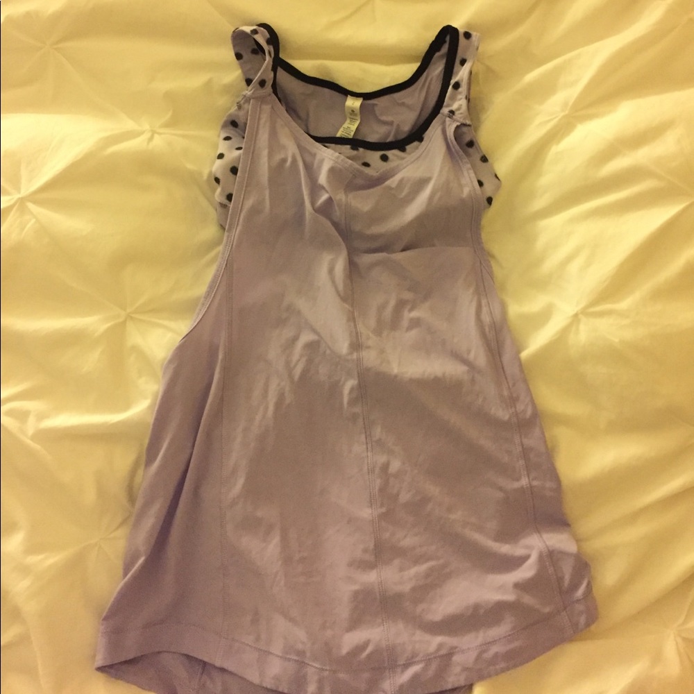 Size 2 Lululemon tank with adjustable bra.