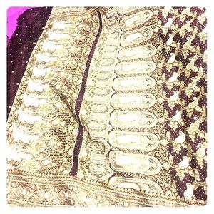 Benarasi silk sari with heavy pearl work