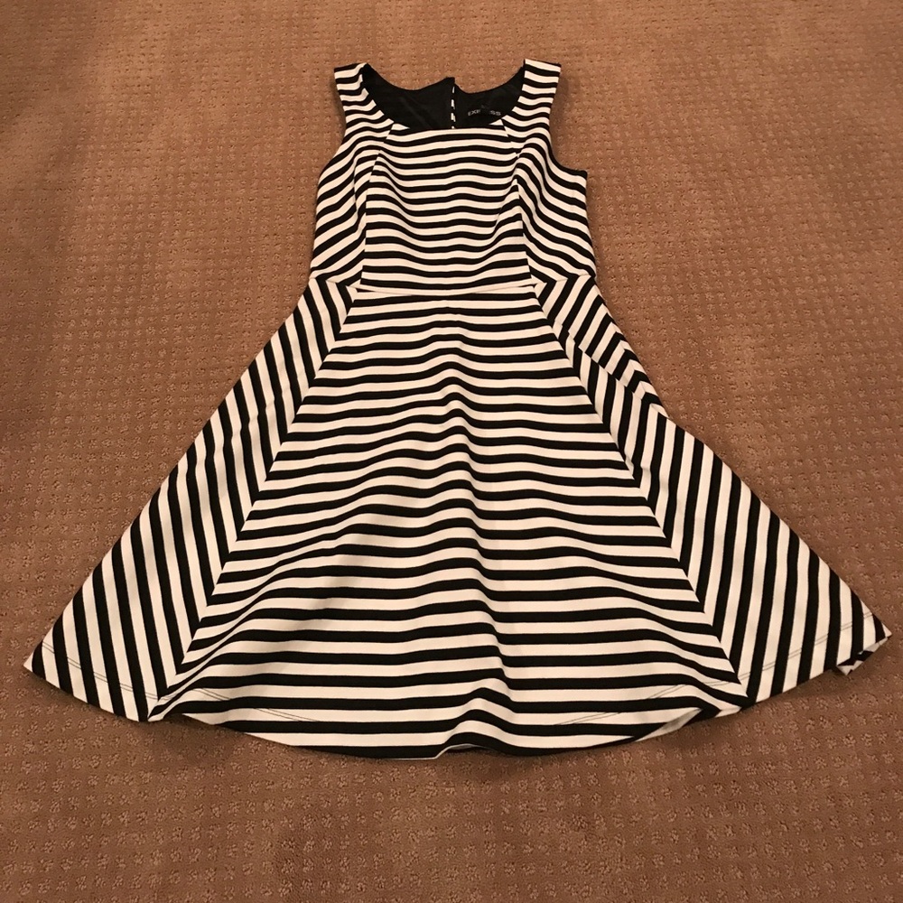 Striped skater dress