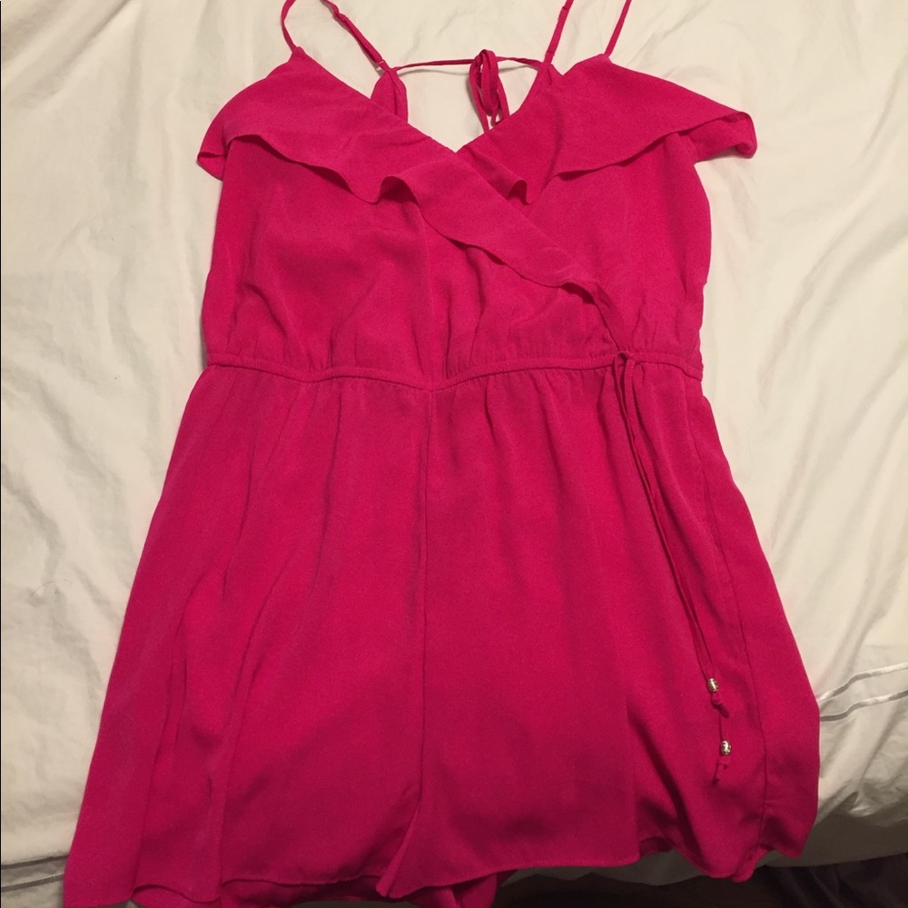 Bright pink romper, large