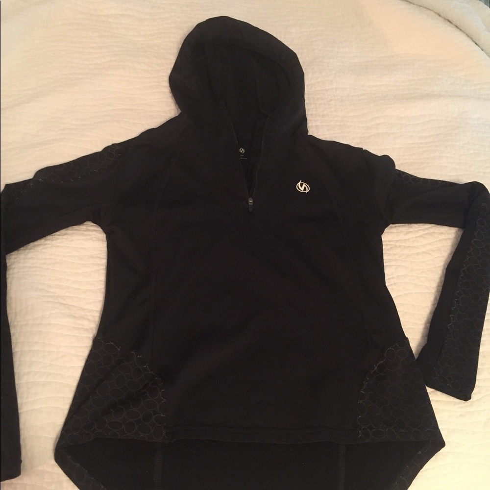 Black running jacket