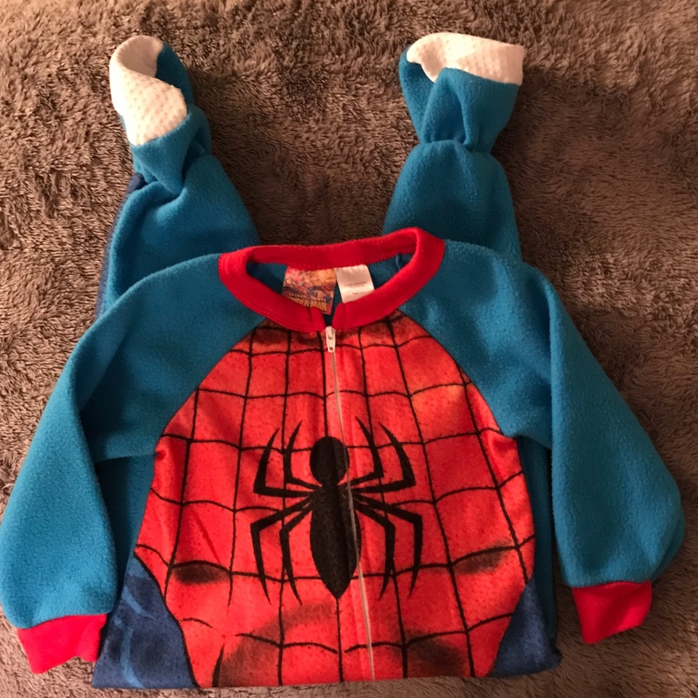 Boy's Marvel Spider-Man Footie Pajamas Size 2T