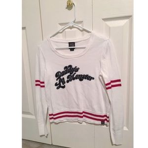 Daddy's Lil Monster Harley Quinn Cropped Sweater
