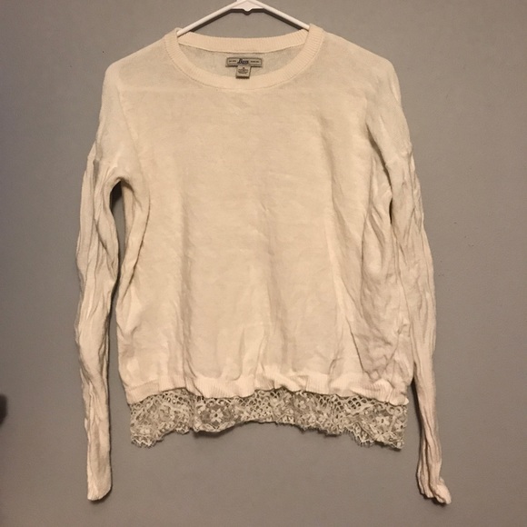 BASS sweater with lace - Picture 1 of 2