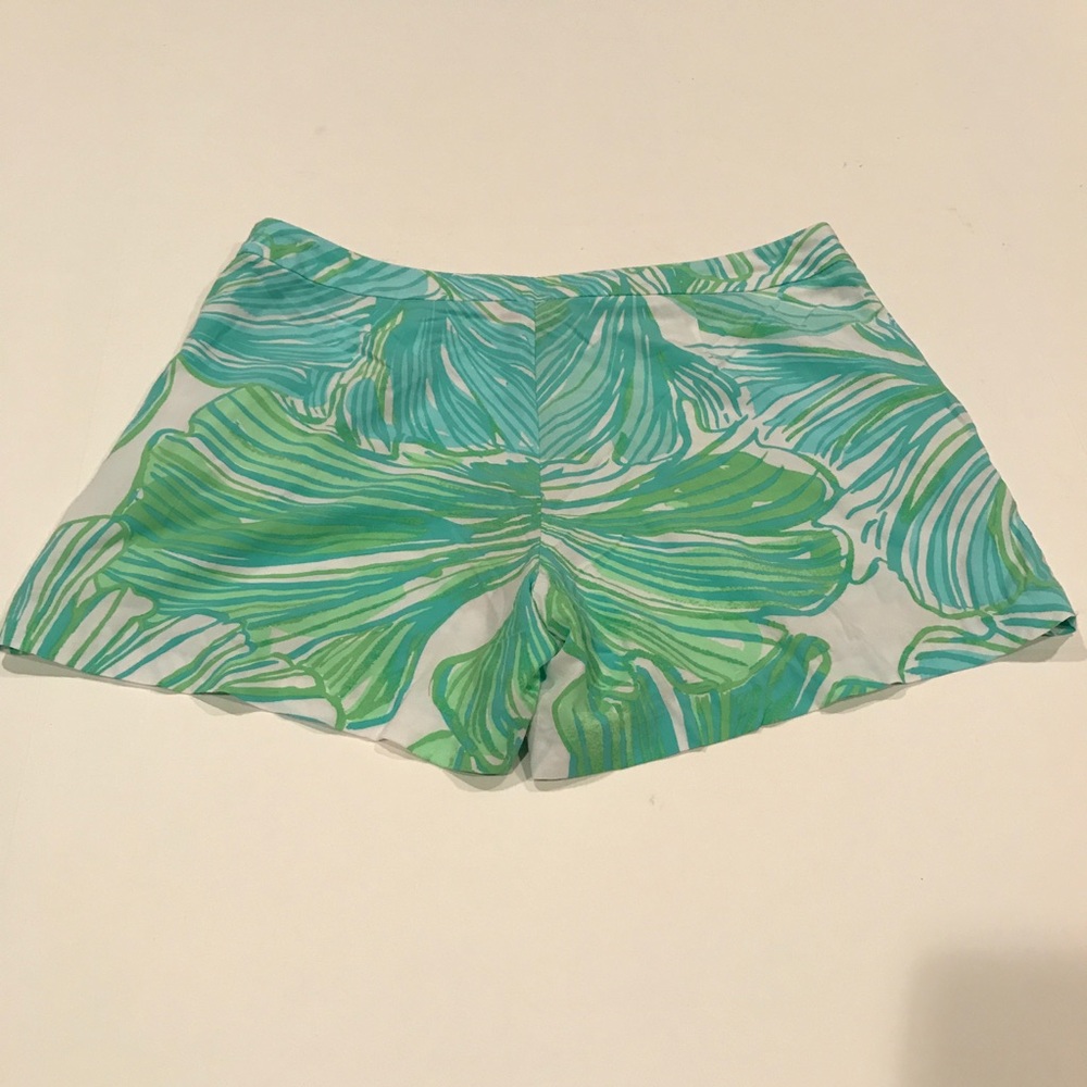 Lilly Pulitzer Jeannie Green Sheen shorts - Picture 4 of 8