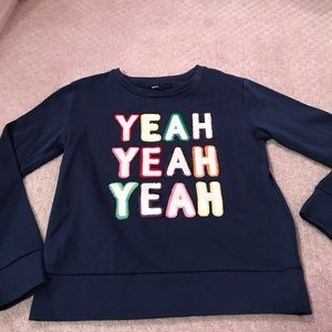 Gap super soft navy sweatshirt size L/10