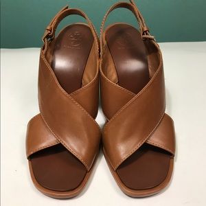 Tory Burch Gabrielle Wedge Leather Sandal