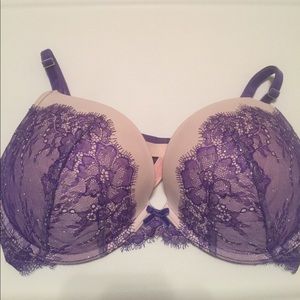 Dream Angels Push-up bra - sparkles ,lace, velvet