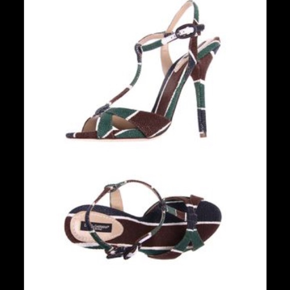 Dolce and Gabana canvas sandals