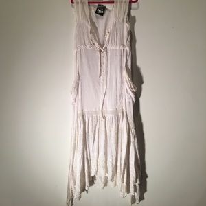 Nannette Lepore white lace maxi dress