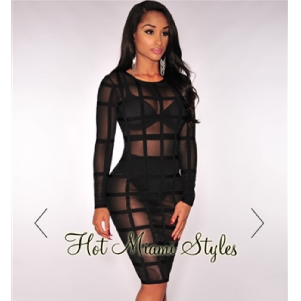 Bandage caged panty lined dress