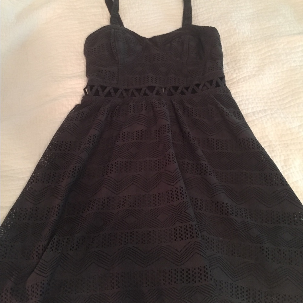 Dark gray trendy dress
