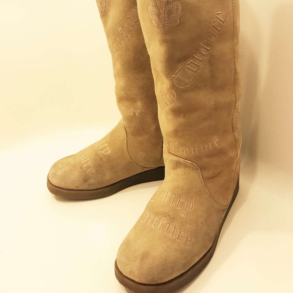 Juicy Couture Tan Below the Knee Boots Size 8.5