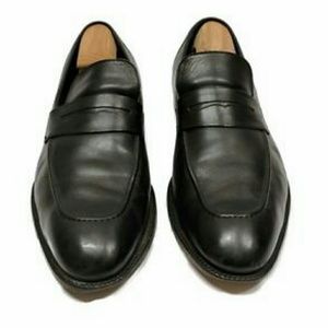 Men's Gucci Smooth Leather Loafers w/Script Logo