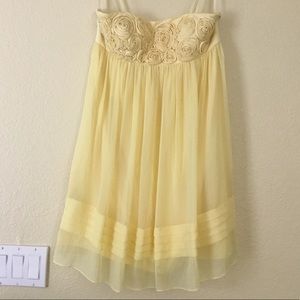 Bcbg yellow dress , size 10
