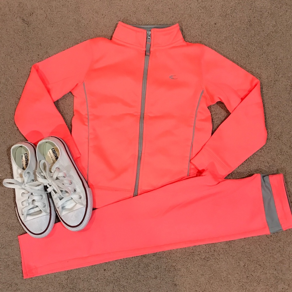 Neon Orange Carters Gym Set 5T