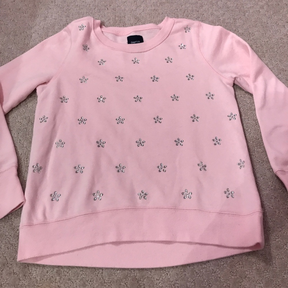 Gap super soft sweatshirt embellished size 10/L