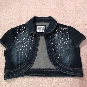 Justice Denim Bolero size 10
