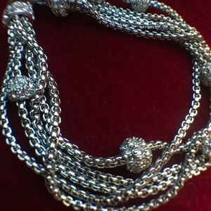 Stirling Silver Multistring Bracelet