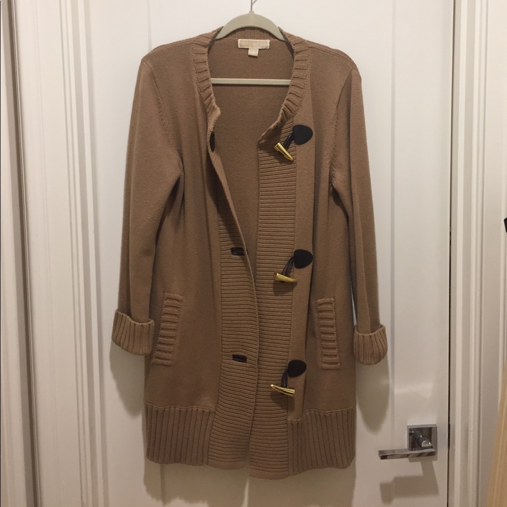 Michael Kors Heavy Cardigan with Removable Neck