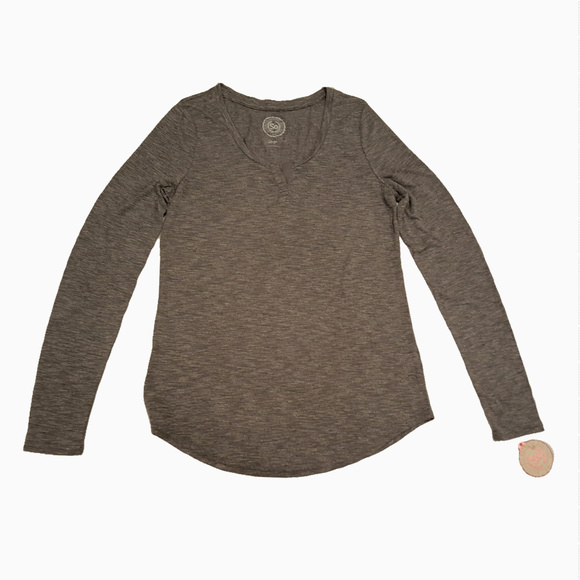 Women's So Gray Notch Neck Tee Size Large NWT - Picture 2 of 8