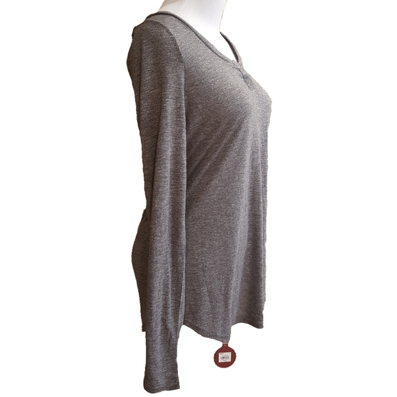 Women's So Gray Notch Neck Tee Size Large NWT - Picture 3 of 8