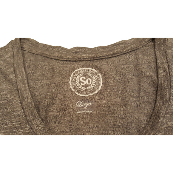 Women's So Gray Notch Neck Tee Size Large NWT - Picture 4 of 8